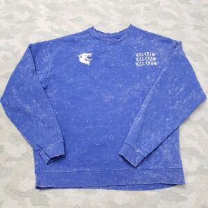 Kill Crew Sweatshirt Mens Medium Blue Pullover Long Sleeve